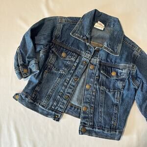 Vintage Faded Glory 100% Cotton Denim Gender Neutral Jean Jacket Sz 24 mo